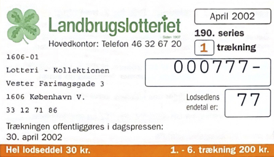 Lodseddel 2002